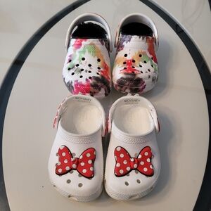 Two Pairs of Toddler Crocs